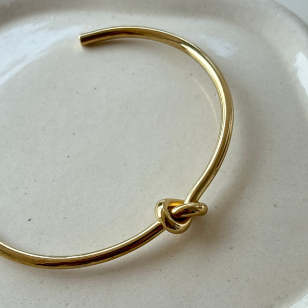 Knoted Cuff Bangle - Image 2